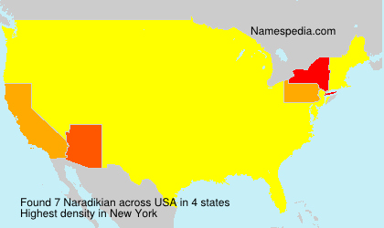 Surname Naradikian in USA Surname Naradikian in USA