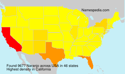 Surname Naranjo in USA Surname Naranjo in USA