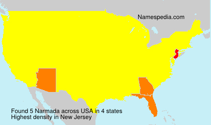 Surname Narmada in USA Surname Narmada in USA
