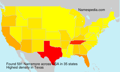 Surname Narramore in USA Surname Narramore in USA
