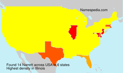 Surname Narrett in USA Surname Narrett in USA