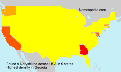 Surname Naryshkina in USA Surname Naryshkina in USA