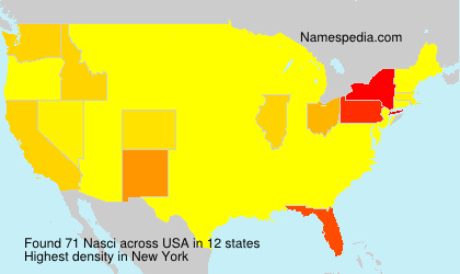 Surname Nasci in USA Surname Nasci in USA