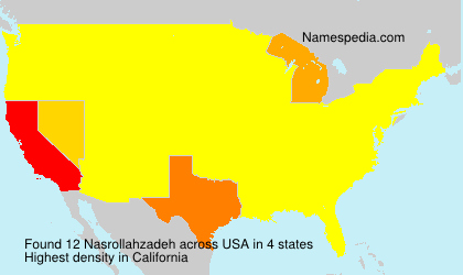 Surname Nasrollahzadeh in USA Surname Nasrollahzadeh in USA