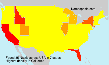 Surname Nastic in USA Surname Nastic in USA