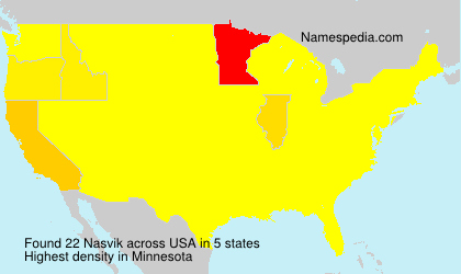Surname Nasvik in USA Surname Nasvik in USA