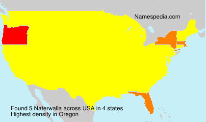 Surname Naterwalla in USA Surname Naterwalla in USA
