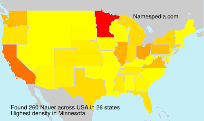 Surname Nauer in USA Surname Nauer in USA