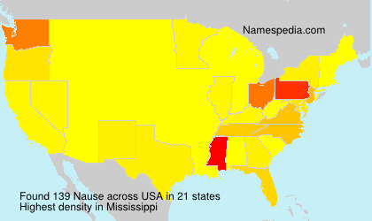 Surname Nause in USA Surname Nause in USA