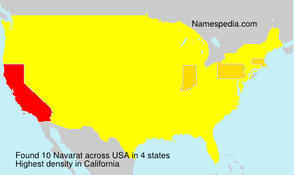 Surname Navarat in USA