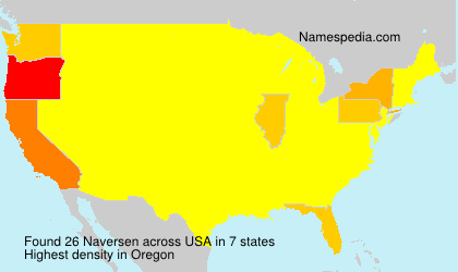 Surname Naversen in USA Surname Naversen in USA