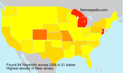 Surname Naysmith in USA