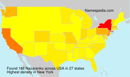 Surname Nazarenko in USA Surname Nazarenko in USA