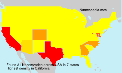 Surname Nazemzadeh in USA Surname Nazemzadeh in USA