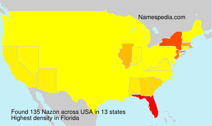 Surname Nazon in USA Surname Nazon in USA