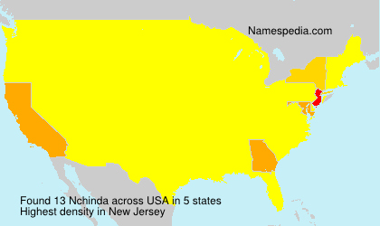 Surname Nchinda in USA Surname Nchinda in USA