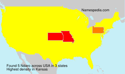 Surname Ndaro in USA Surname Ndaro in USA