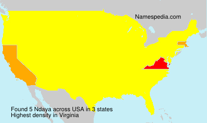 Surname Ndaya in USA Surname Ndaya in USA