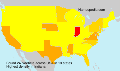 Surname Ndebele in USA Surname Ndebele in USA