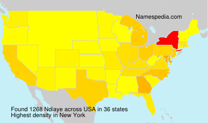 Surname Ndiaye in USA Surname Ndiaye in USA