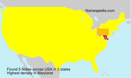 Surname Ndjee in USA Surname Ndjee in USA