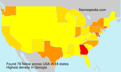 Surname Ndow in USA Surname Ndow in USA