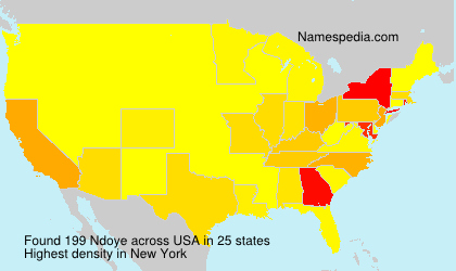 Surname Ndoye in USA Surname Ndoye in USA