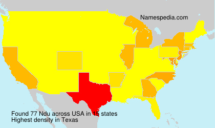 Surname Ndu in USA Surname Ndu in USA