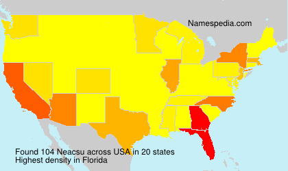Surname Neacsu in USA Surname Neacsu in USA
