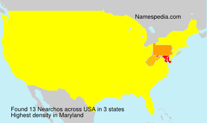Surname Nearchos in USA Surname Nearchos in USA
