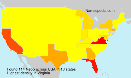 Surname Nebb in USA Surname Nebb in USA