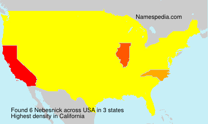 Surname Nebesnick in USA Surname Nebesnick in USA