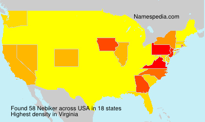 Surname Nebiker in USA Surname Nebiker in USA