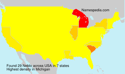 Surname Neblo in USA Surname Neblo in USA