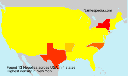 Surname Nebolisa in USA Surname Nebolisa in USA