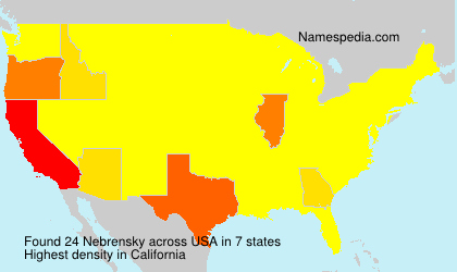 Surname Nebrensky in USA Surname Nebrensky in USA