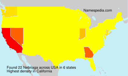 Surname Nebriaga in USA Surname Nebriaga in USA
