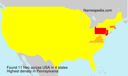 Surname Nec in USA Surname Nec in USA