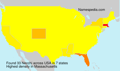 Surname Necchi in USA Surname Necchi in USA