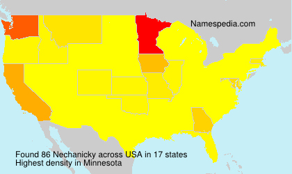 Surname Nechanicky in USA Surname Nechanicky in USA