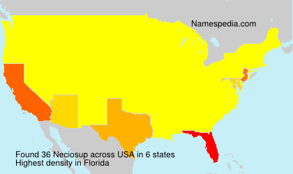 Surname Neciosup in USA Surname Neciosup in USA