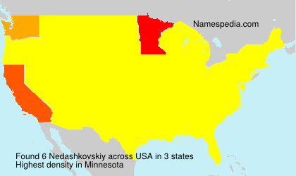 Surname Nedashkovskiy in USA Surname Nedashkovskiy in USA