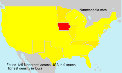 Surname Nederhoff in USA Surname Nederhoff in USA
