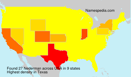 Surname Nederman in USA Surname Nederman in USA