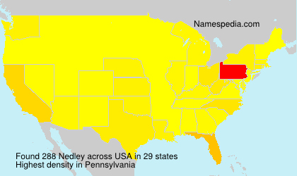 Surname Nedley in USA Surname Nedley in USA