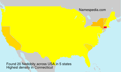 Surname Nedobity in USA Surname Nedobity in USA