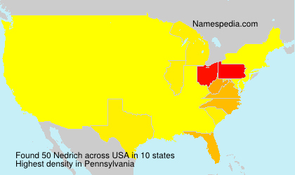 Surname Nedrich in USA Surname Nedrich in USA