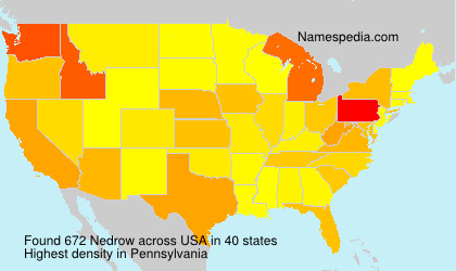 Surname Nedrow in USA Surname Nedrow in USA