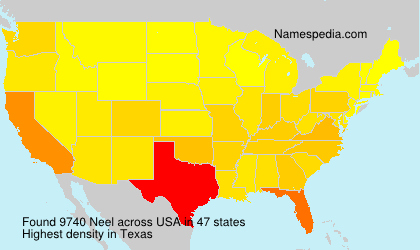 Surname Neel in USA Surname Neel in USA