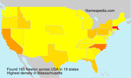 Surname Neelon in USA Surname Neelon in USA